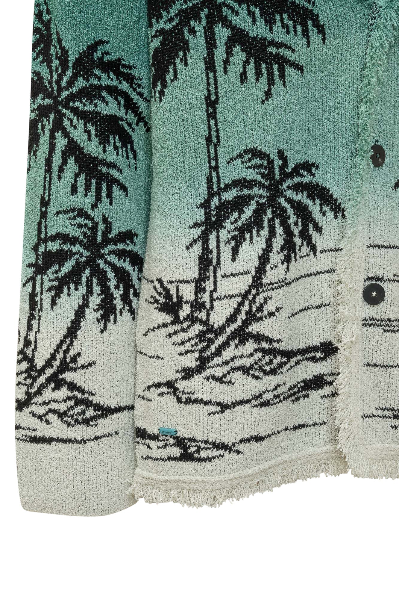 Cardigan in Maglia con Motivo Palme - Image 4