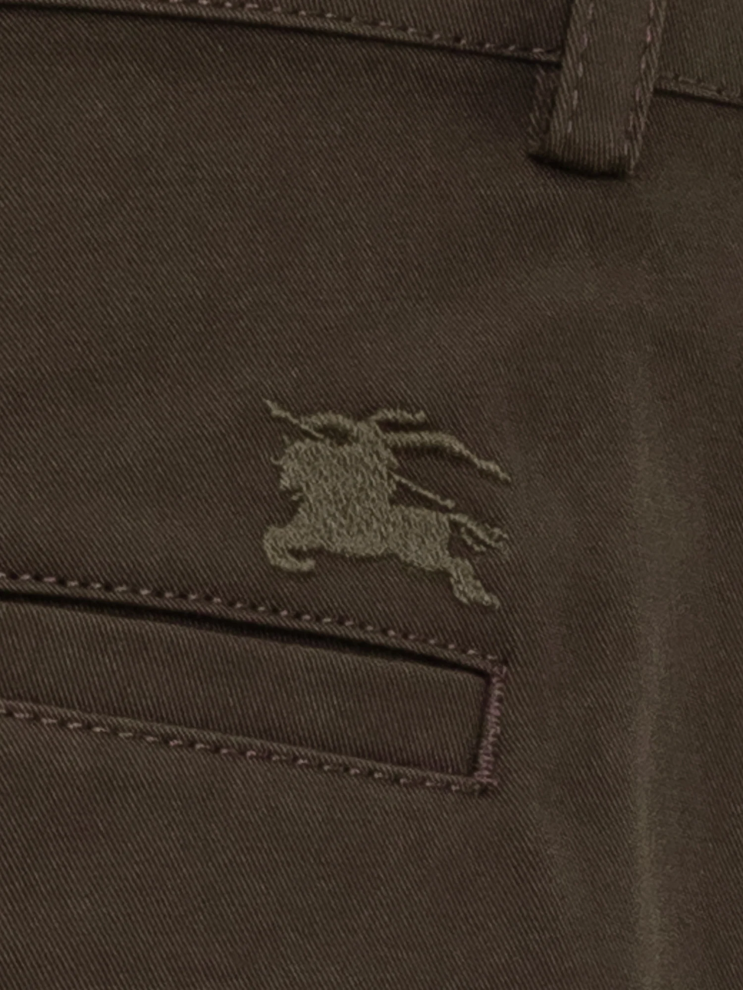 Burberry Pantaloni Slim Fit in Cotone Stretch - Image 4