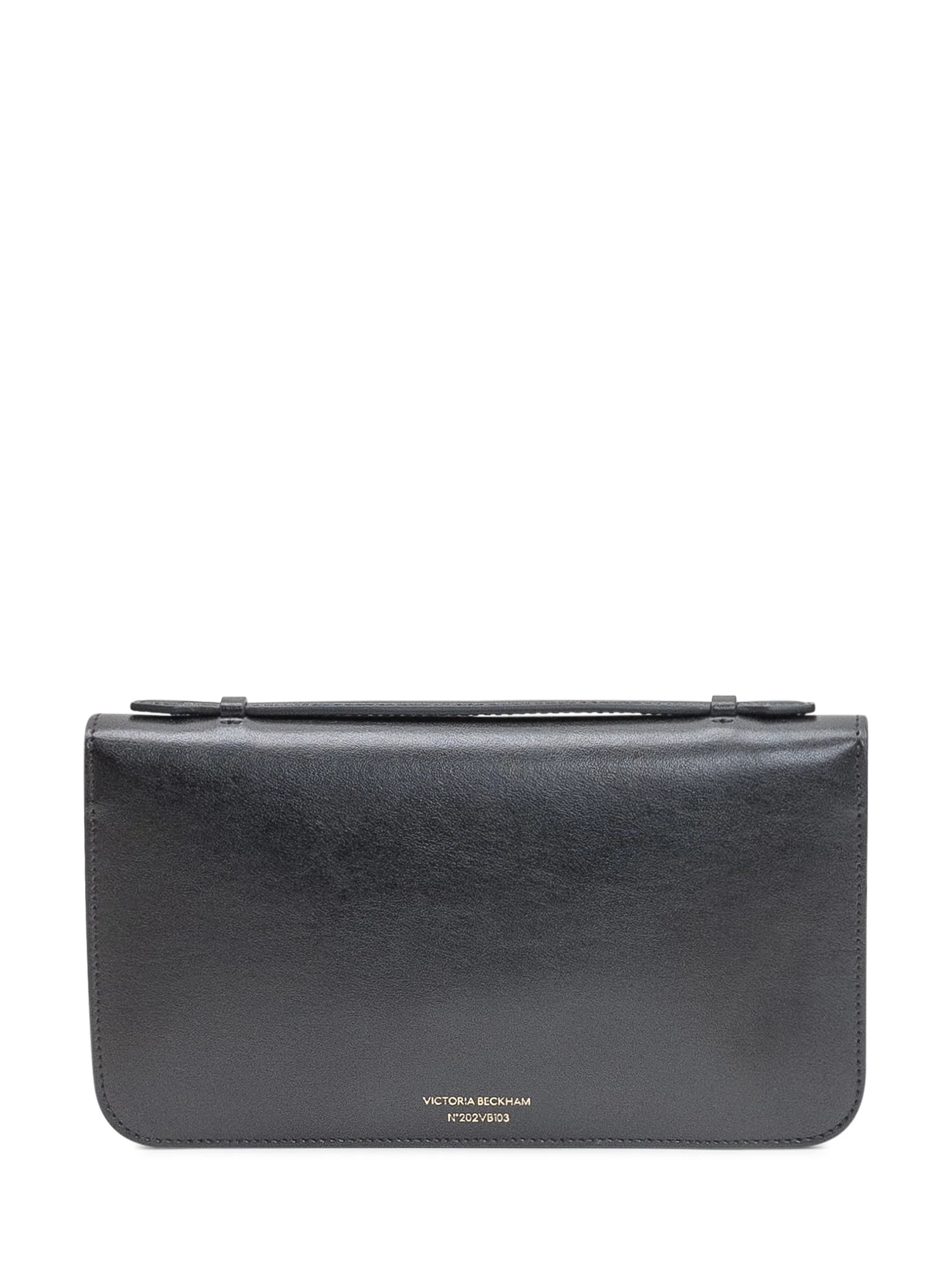 Victoria Beckham Midi Dorian Pochette in Pelle Nera - Image 4